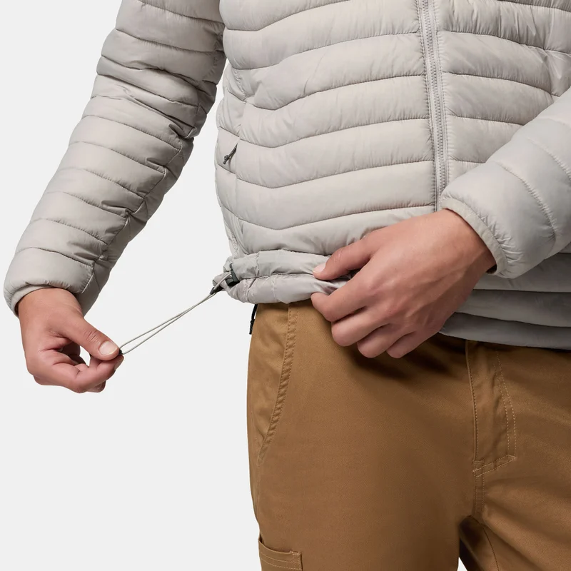 Columbia Grey Men's Powder Pass™ Hooded Jacket for Men | Best Price UAE